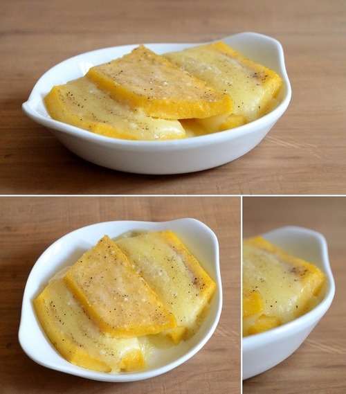 polenta pasticciata formaggella tartufo